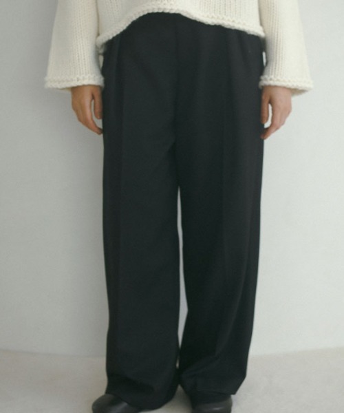 ETRE TOKYO ワークディテールワイドパンツ エトレトウキョウ ETRE' TOKYO ワークディテールワイドパンツ （BLACK