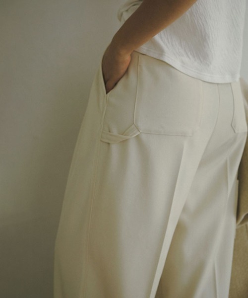 ETRE TOKYO ワークディテールワイドパンツ エトレトウキョウ ETRE' TOKYO ワークディテールワイドパンツ （BLACK