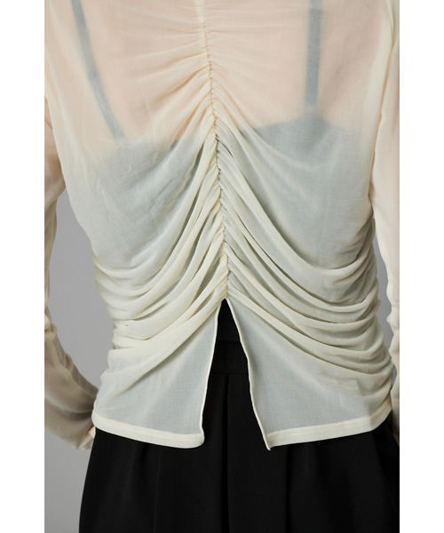 トップス Sheer mellow high neck top HeRIN.CYE tシャツ Sheer mellow high neck top シアーメロー