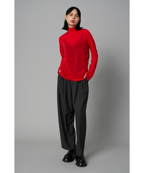 tシャツ Sheer mellow high neck top　　シアーメローハイネックトップ レディース HeRIN.CYE tシャツ Sheer mellow high neck top シアーメロー