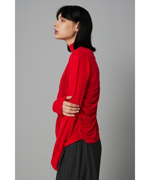 tシャツ Sheer mellow high neck top　　シアーメローハイネックトップ レディース HeRIN.CYE tシャツ Sheer mellow high neck top シアーメロー