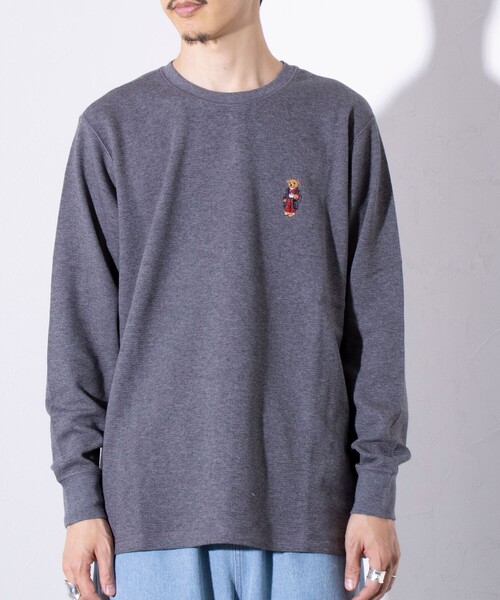 ポロベア　ラルフローレン　ワッフルロンT（ L） 楽天市場】ポロ ラルフローレン ポロベア 長袖 Tシャツ サーマル