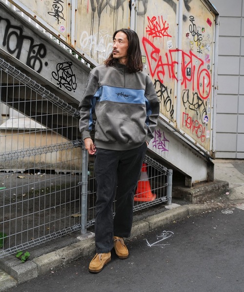 【海外配送可】【送料無料】 BILLABONG トレーナー ZIP HALF PANLE Y2K メンズ スウェット トップス