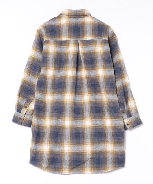 ブラウス シャツ RVCA レディース TWILL CHECK DRESS 長袖シャツ/ルーカ胸ポケットチェック柄ロング丈長袖シャツ レディース RVCA ブラウス シャツ レディース TWILL CHECK DRESS 長袖シャツ