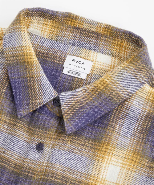 RVCA ブラウス シャツ レディース TWILL CHECK DRESS 長袖シャツ