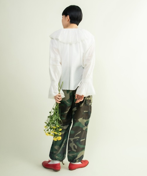 アメリカーナ ブラウス Dot＆Stripes CHILD WOMAN ブラウス シャツ スノウカットドビー