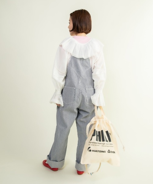 Dot＆Stripes CHILD WOMAN ブラウス シャツ スノウカットドビー