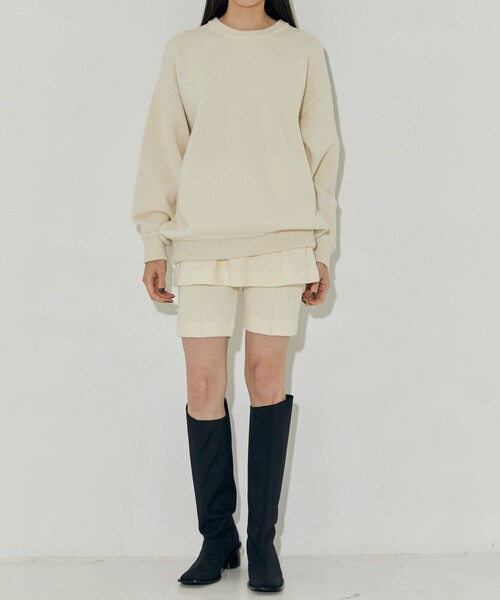 ニット セーター 「TAN/タン」RELAXED SWEATER/ルーズシルエット レディース TAN ニット セーター 「TAN/タン」RELAXED SWEATER/ルーズ