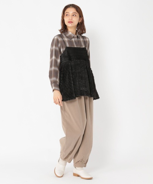 studio CLIP（スタディオクリップ） キャミソール ファーフレアキャミ