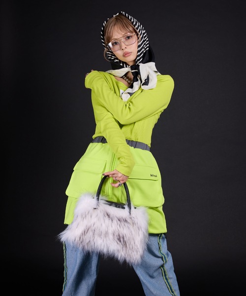 bohmal スカーフ バンダナ 「最上もが」プリント大判スカーフ