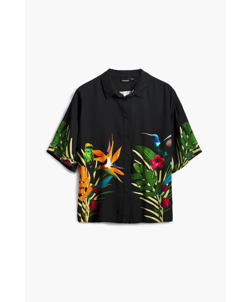 ブラウス シャツ トロピカルパラダイス ハワイシャツ レディース Desigual ブラウス シャツ トロピカルパラダイス ハワイシャツ