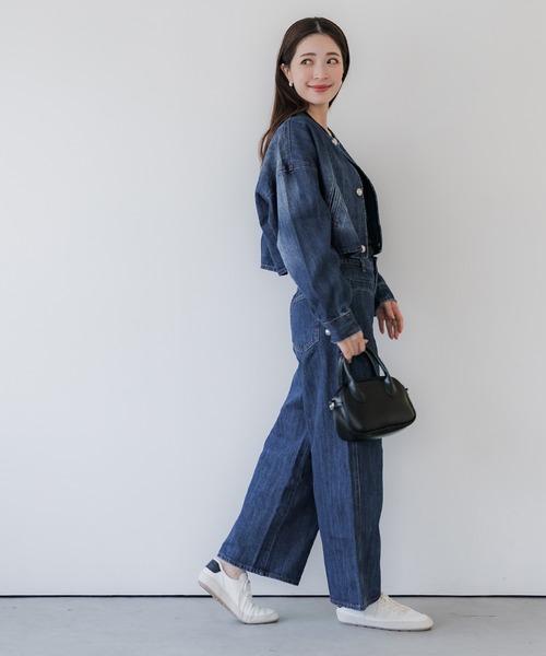COCODEAL クロップドシャツGジャン COCODEAL クロップドシャツGジャン クロップドシャツGジャン