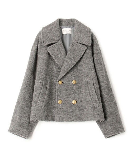 MACPHEE（マカフィー） ピーコート 36 ネイビー レディース : ZOZOTOWN