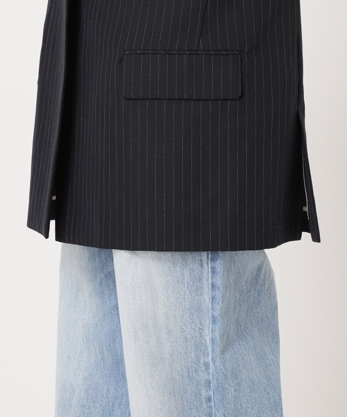 plage ジャケット ノーカラージャケット STRIPE SUMMER