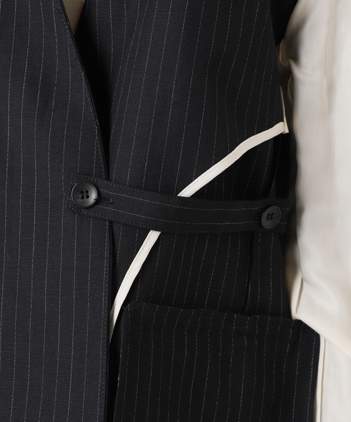 Plage ストライプ ノーカラージャケット plage ジャケット ノーカラージャケット STRIPE SUMMER
