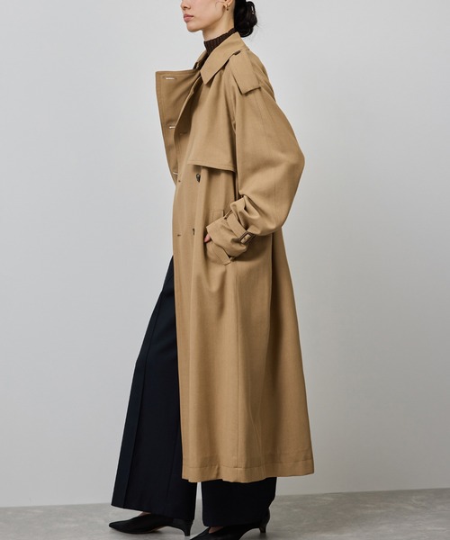 ROPE ベージュコート ROPE'（ロペ） ステンカラーコート 38 クリーム レディース : ZOZOTOWN