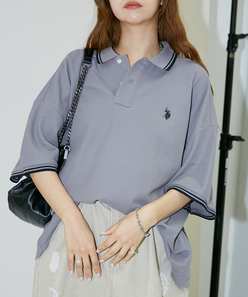 U.S. POLO ASSN.（ユーエスポロアッスン） ポロシャツ 別注 鹿の子