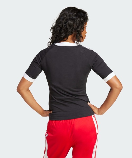 adidas tシャツ アディカラー スリーストライプス ラグラン半袖T
