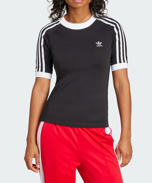 【Adidas】★人気★3S スリム ラグラン Tシャツ adidas tシャツ アディカラー スリーストライプス ラグラン半袖T