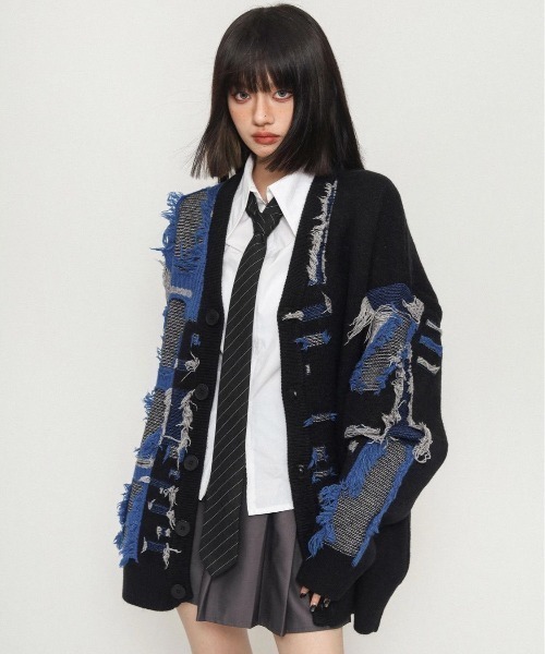 doublet ダメージ加工 カーディガン サイズM 2025年最新】doublet メンズ カーディガンの人気アイテム - メルカリ