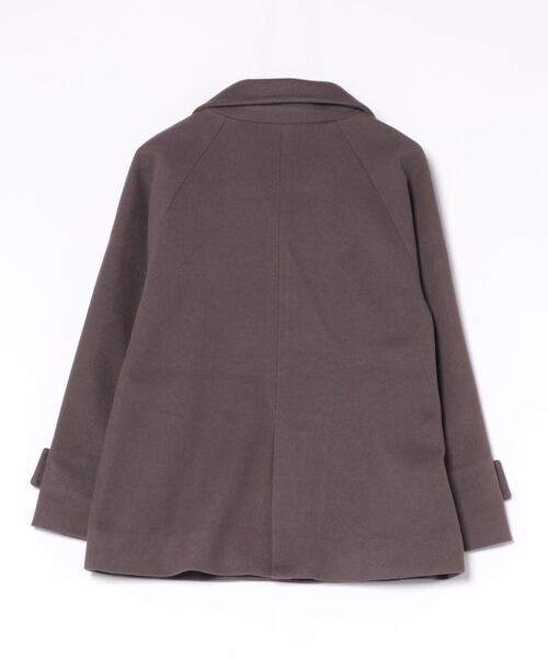 「Honeys」 「GLACIER」ピーコート M ダークブラウン レディース_画像2