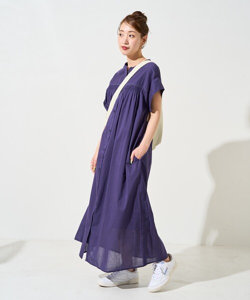 美品 ヌキテパ インド製　レース使いノースリーブワンピース B461 美品 ヌキテパ インド製 レース使いノースリーブワンピース B461