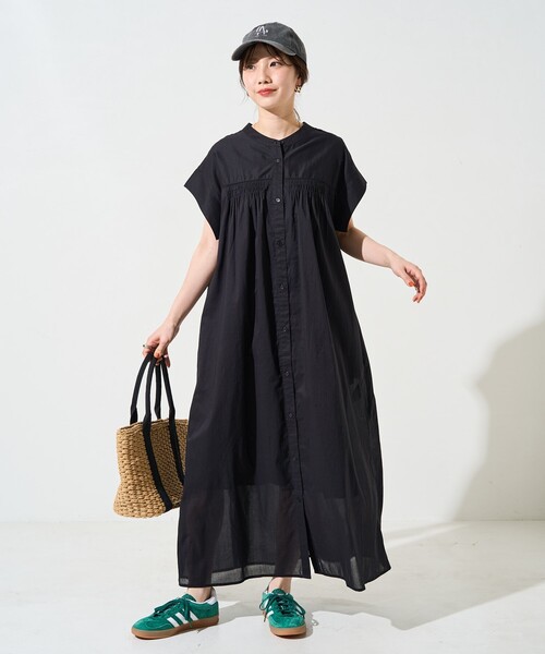 【美品】PICONE　レースノースリーブワンピース　40　異素材 美品】PICONE レースノースリーブワンピース 40 異素材