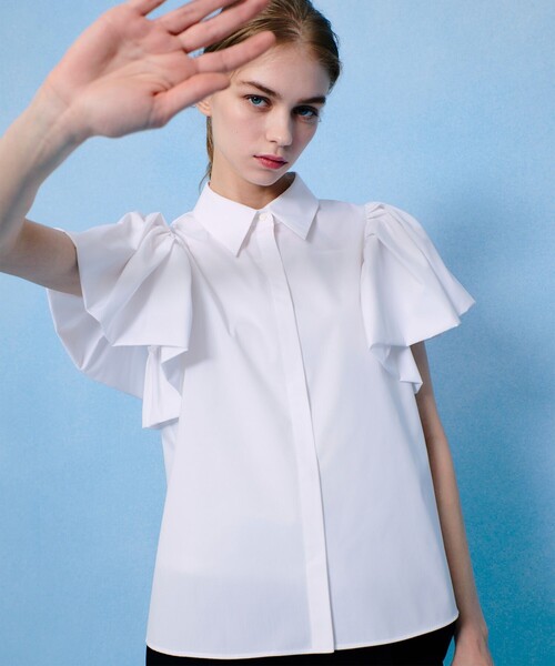 LOULOU WILLOUGHBY（ルルウィルビー） ブラウス シャツ 半袖 「LOULOU