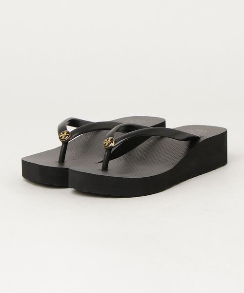 Tory Burch 【美品】ブラック フラットサンダル TORY BURCH 「TORY BURCH」 フラットサンダル 5 ブラック