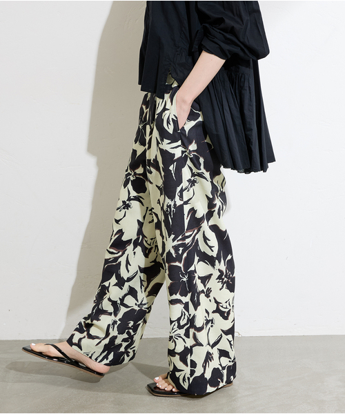 JOURNAL STANDARD パンツ ハンドタッチフラワープリントパンツ