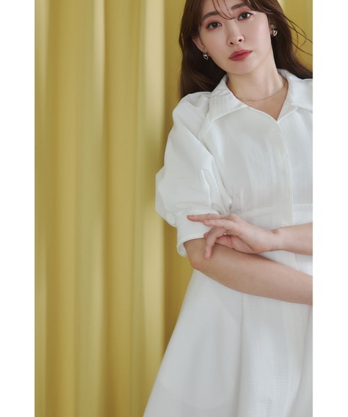 Her lip to ワンピース Vienna Volume Sleeve Shirt Dress