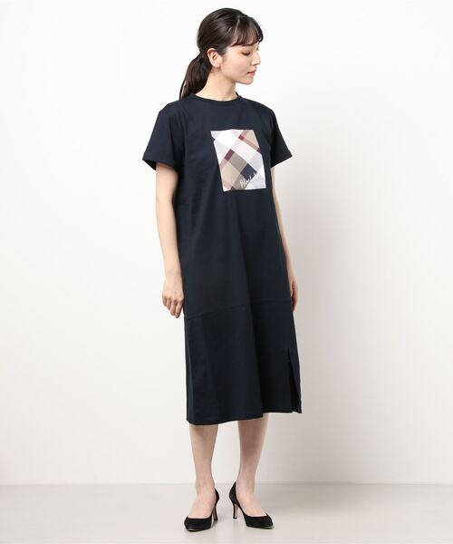 BLUE LABEL CRESTBRIDGE パーカーワンピース 38 美品✨ブルーレーベルクレストブリッジ パーカーワンピース