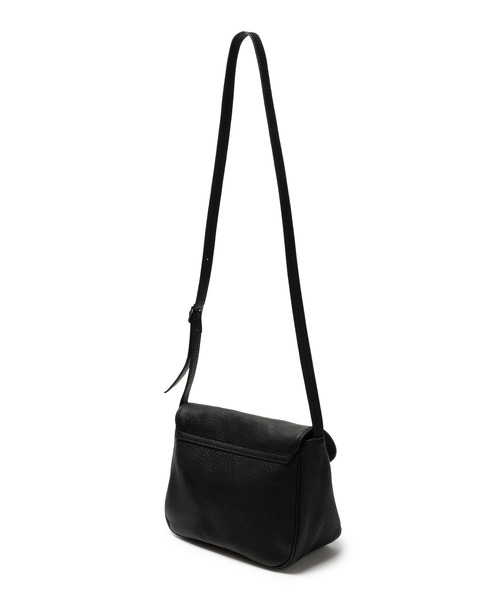 MR. OLIVE ブラックレザーショルダーバッグ MR.OLIVE ショルダーバッグ MR.OLIVE/ミスターオリーブ IMPERMA