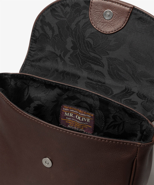MR. OLIVE ブラウン ショルダーバッグ 楽天市場】MR.OLIVE ウォータープルーフ ウォッシャブルレザー