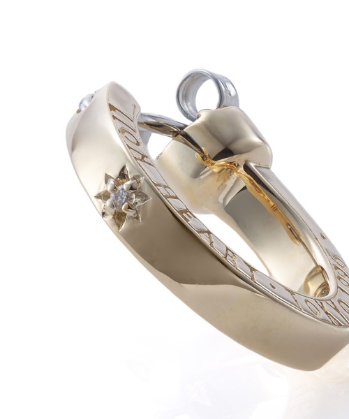 ピアス “for Gift”クロッシングピアス（ELプレーンフープ/S SIZE）/K10ゴールド「LION HEART / ライオンハート」の画像