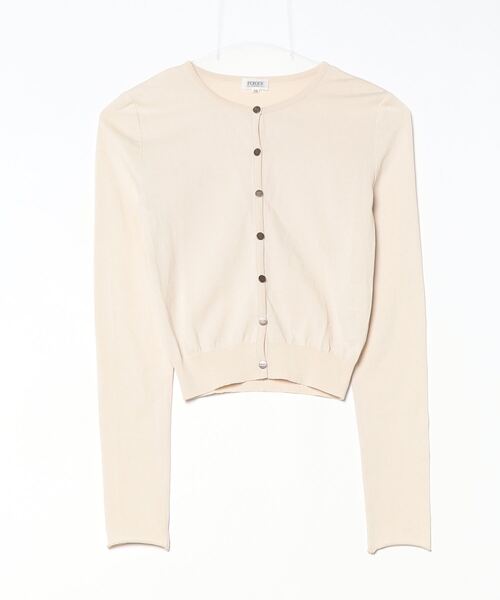 「FOXEY BOUTIQUE」 カーディガン 38 ベージュ レディース