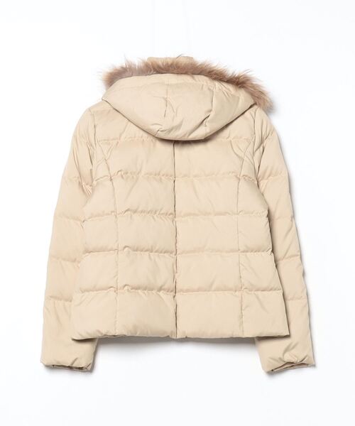 EPOCA ファー付き ダウンジャケット ゴールドベージュ 美品 セール‼️ INTERPLANET（インタープラネット） ダウンジャケット 38 ベージュ