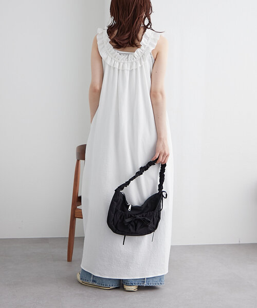 w closet ワンピース 「3色展開」ドロストフリルタンク