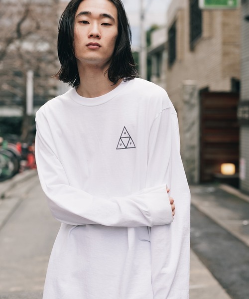 「HUF」 長(zhǎng)袖Tシャツ M ネイビー メンズ