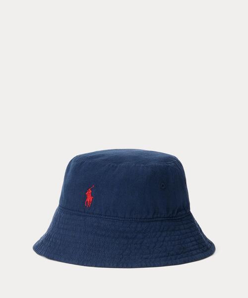 愛用 POLO RALPH LAUREN 帽子 ハット リネン バケット レディース 帽子