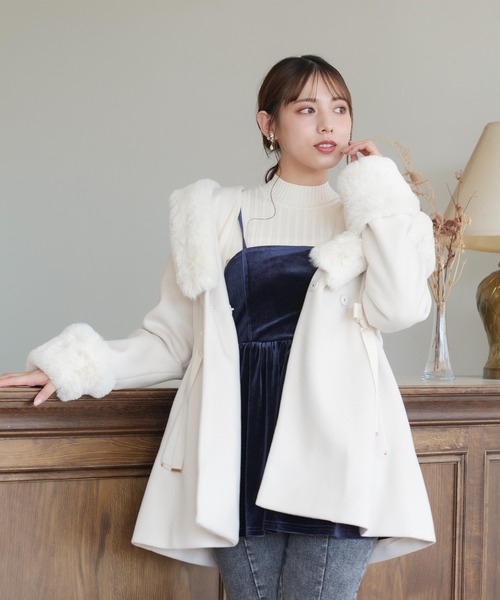 「ASTORIA ODIER」 コート SMALL ホワイト レディース_画像3