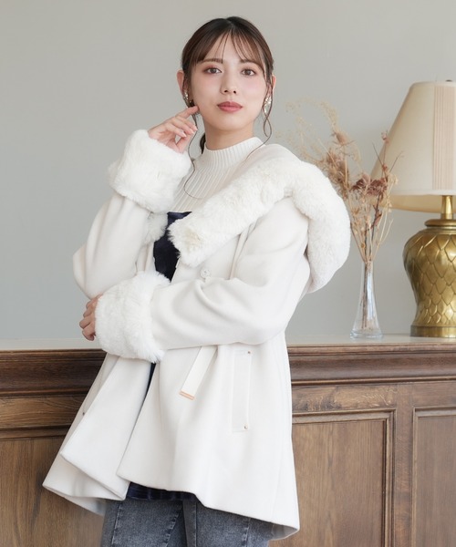 「ASTORIA ODIER」 コート SMALL ホワイト レディース_画像4