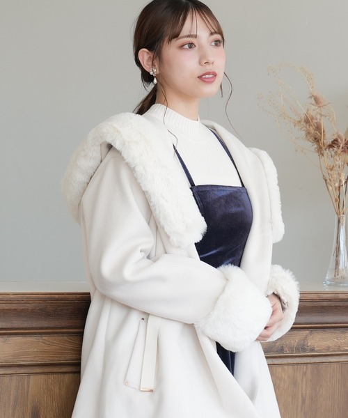 「ASTORIA ODIER」 コート SMALL ホワイト レディース_画像7