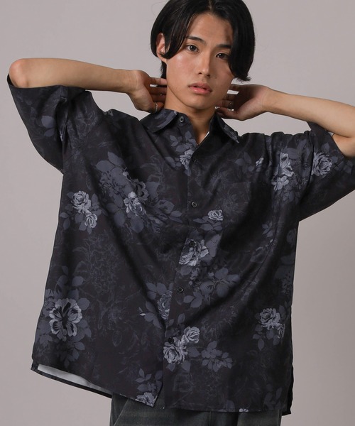 ELDORESO 総柄 半袖シャツ L サイズ ELDORESO 総柄 半袖シャツ L サイズ ELDORESO 総柄 半袖シャツ L