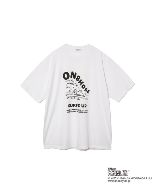 「AMERICAN RAG CIE」 半袖Tシャツ「Vintage PEANUTSコラボ」 M ホワイト メンズ