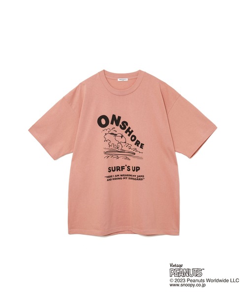 「AMERICAN RAG CIE」 半袖Tシャツ「Vintage PEANUTSコラボ」 M ホワイト メンズ