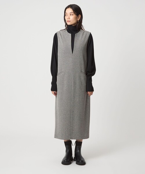 【新品未使用】カルゼ キーネック ジャンパースカート green label relaxing（グリーンレーベルリラクシング） ジャンパー