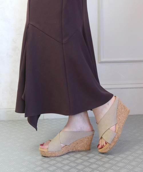 「Balancoire」 ミュール S カーキ レディース_画像8