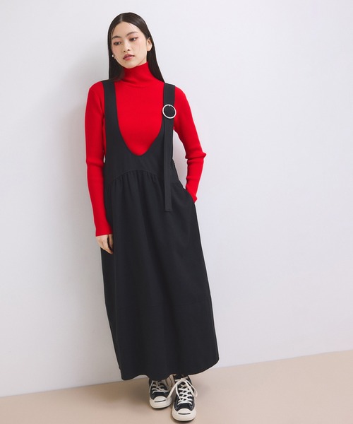 ADAM ET ROPE'（アダムエロペ） ワンピース 「WEB限定」ディープネック