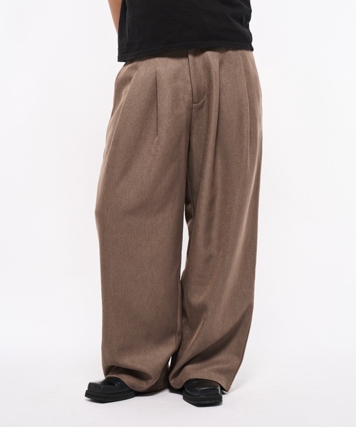Elanque スラックス 2tuck slacks pants/2タックスラックスパンツ
